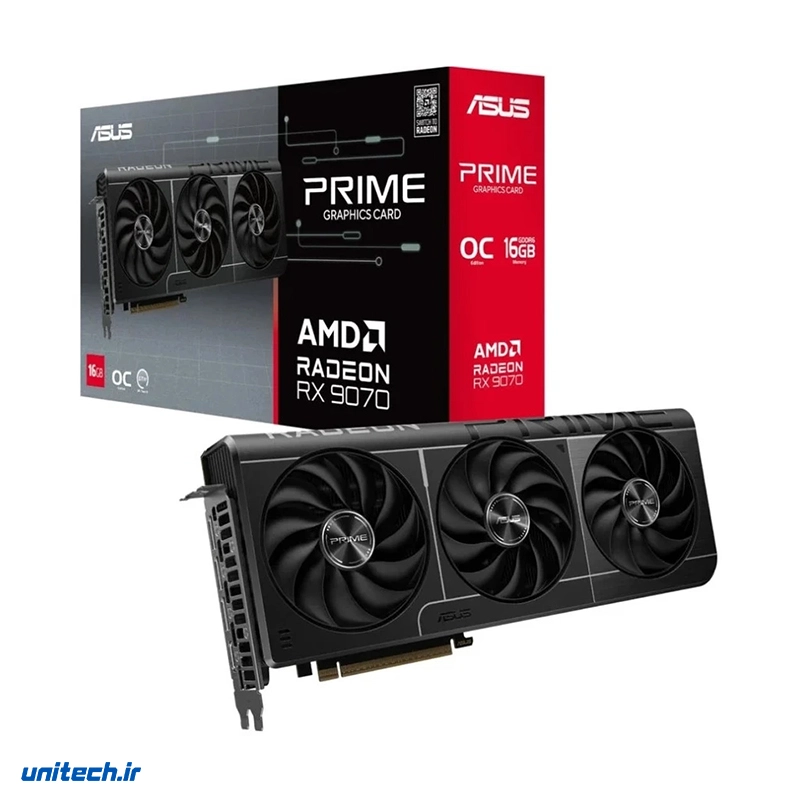 کارت گرافیک ایسوس مدل ASUS Prime Radeon RX 9070 XT 16GB GDDR6 OC Edition5